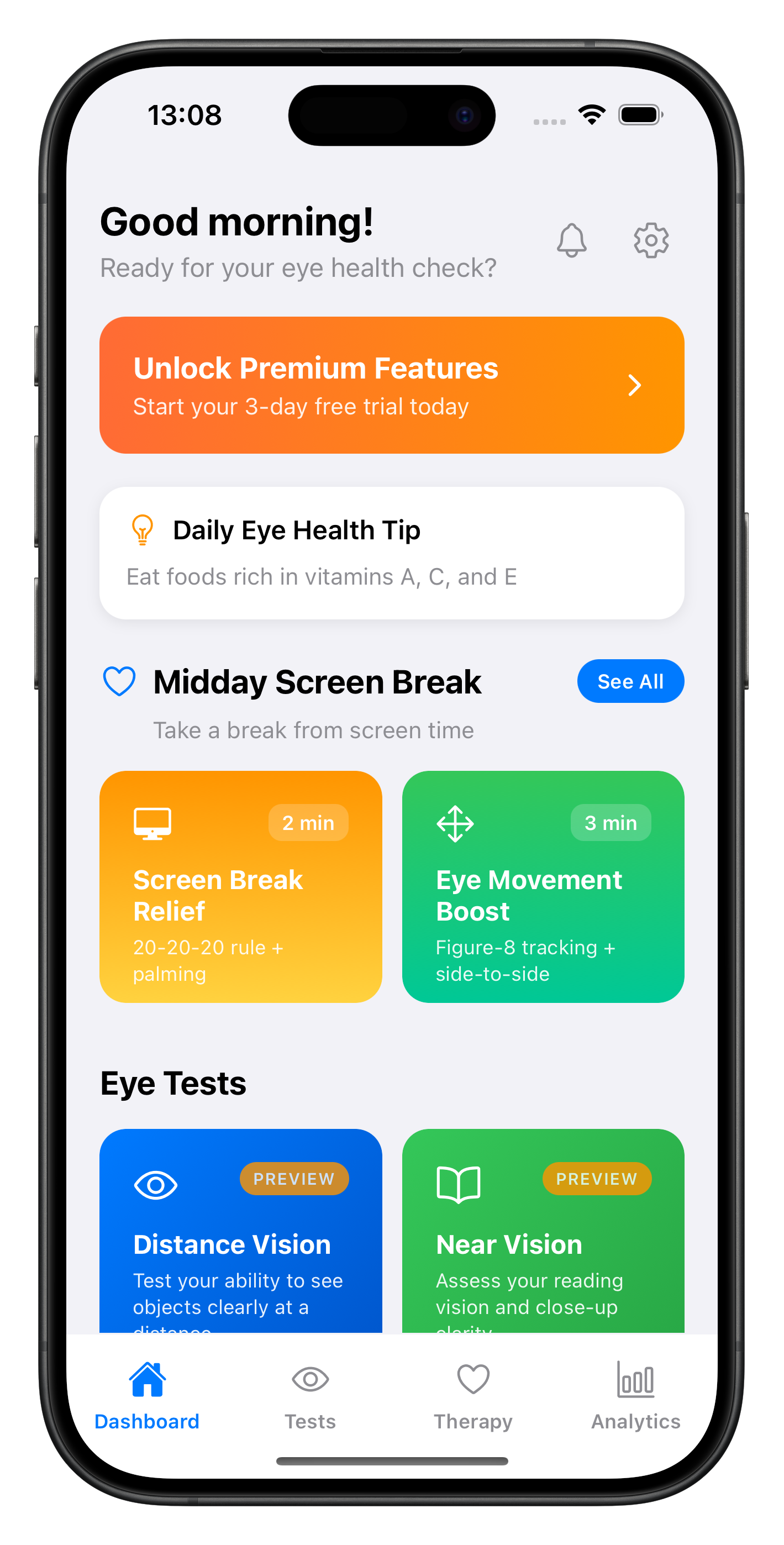 EyeQ App Mockup